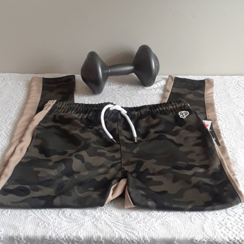 😎HP😎ARMY CAMO NYLON JOGGER SWEATPANTS